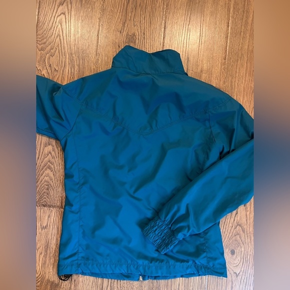 NWOT Nike Full Zip Windbreaker Small Blue Sportswear Snap Pocket Running 90s - Picture 5 of 5